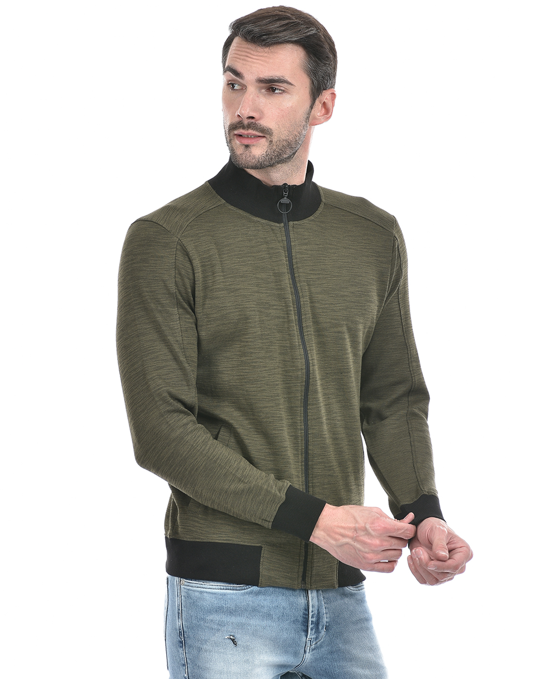 Numero Uno Men Solid Green Jacket